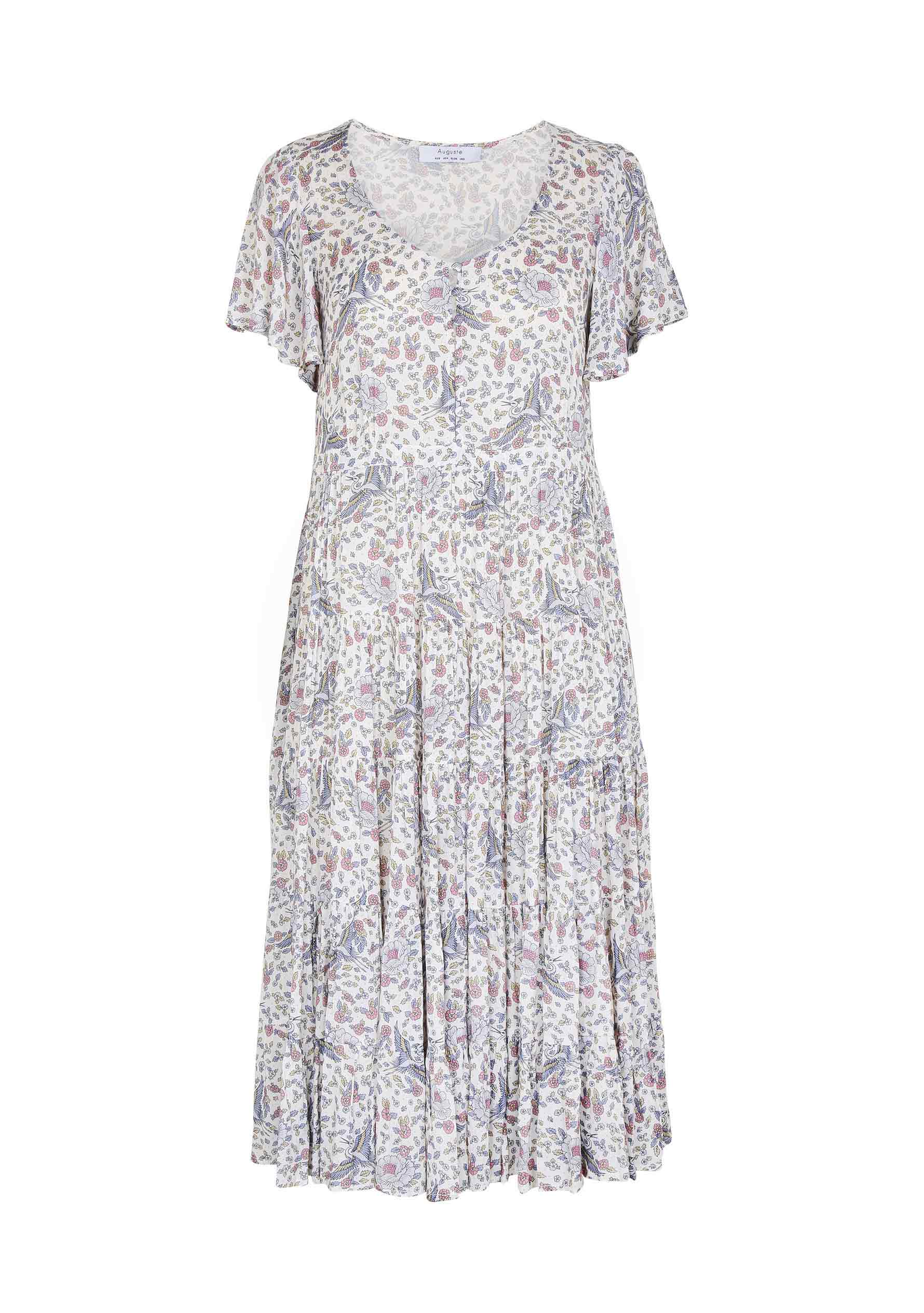 Valentina Fiesta Day Dress Off White
