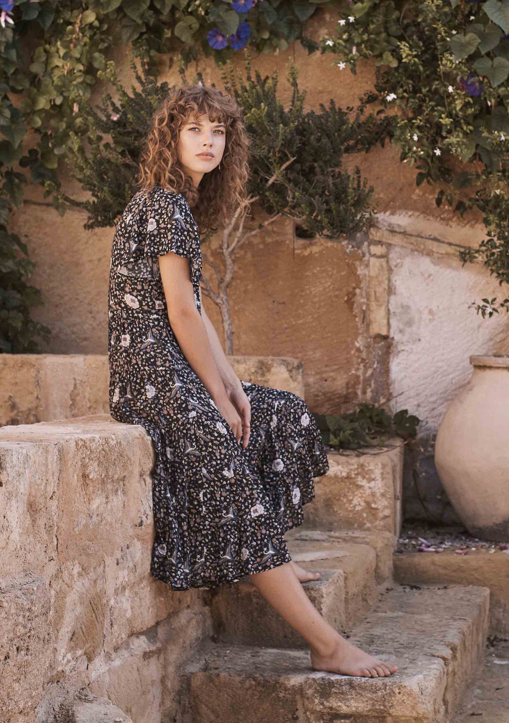 Valentina Fiesta Day Dress Black