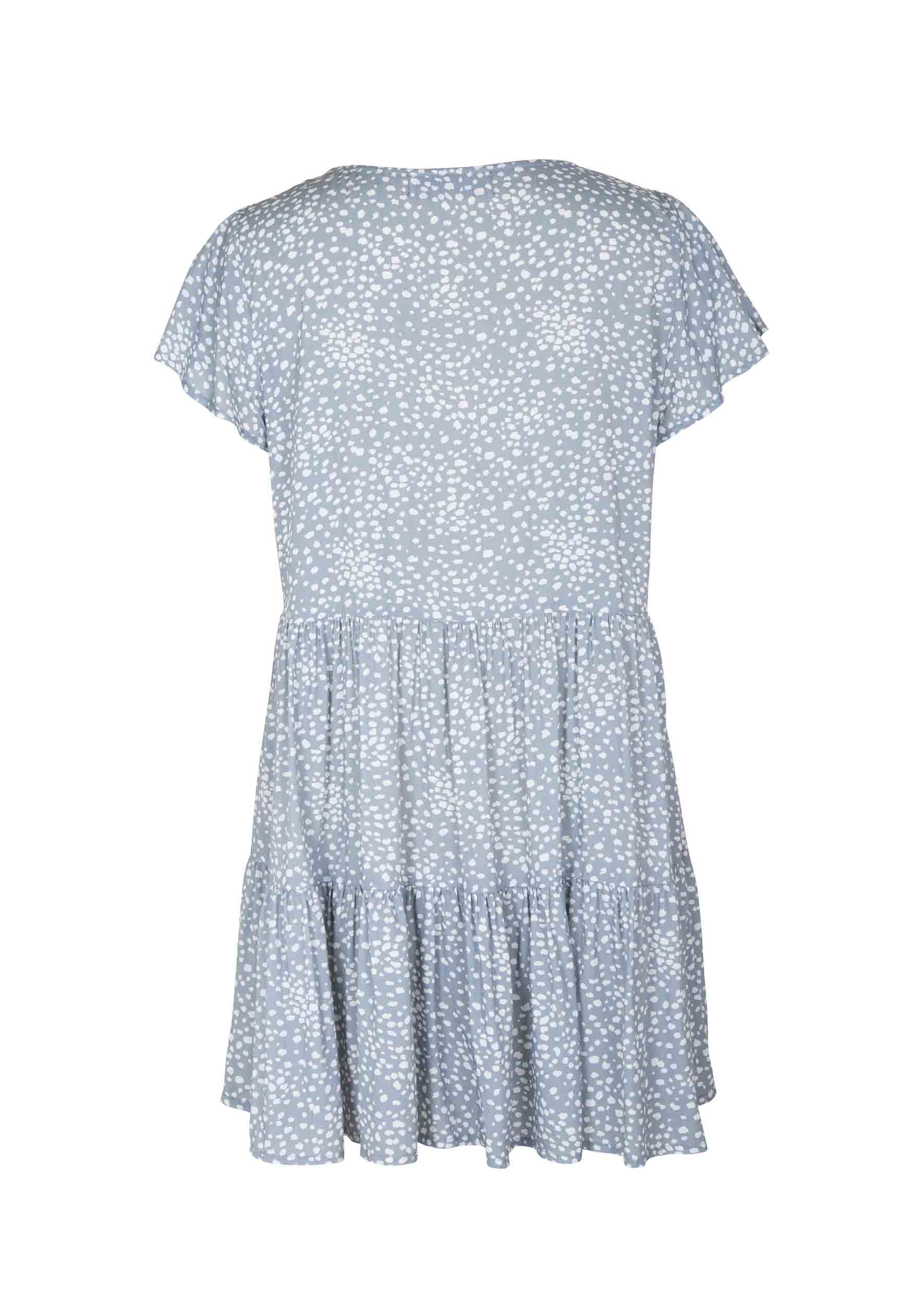 Edie Baby Doll Mini Dress Dusty Blue