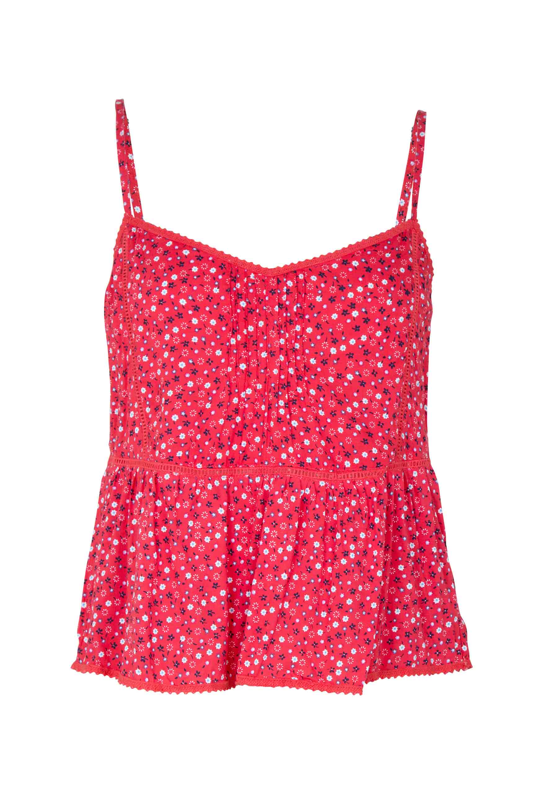 Daphne Easy Days Cami Top Off Red